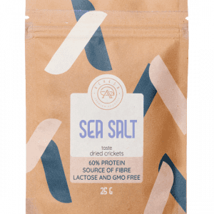 sea salt taste dried crickets