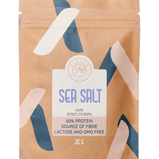 sea salt taste dried crickets